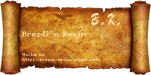 Brezán Kevin névjegykártya
